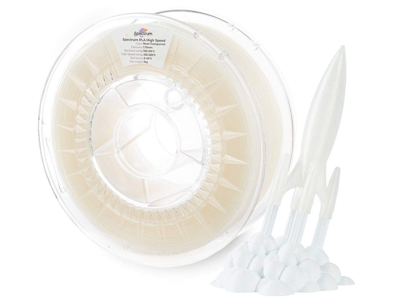 Spectrum Filaments - Premium Transparent Fluorescent High Speed PLA - 1kg