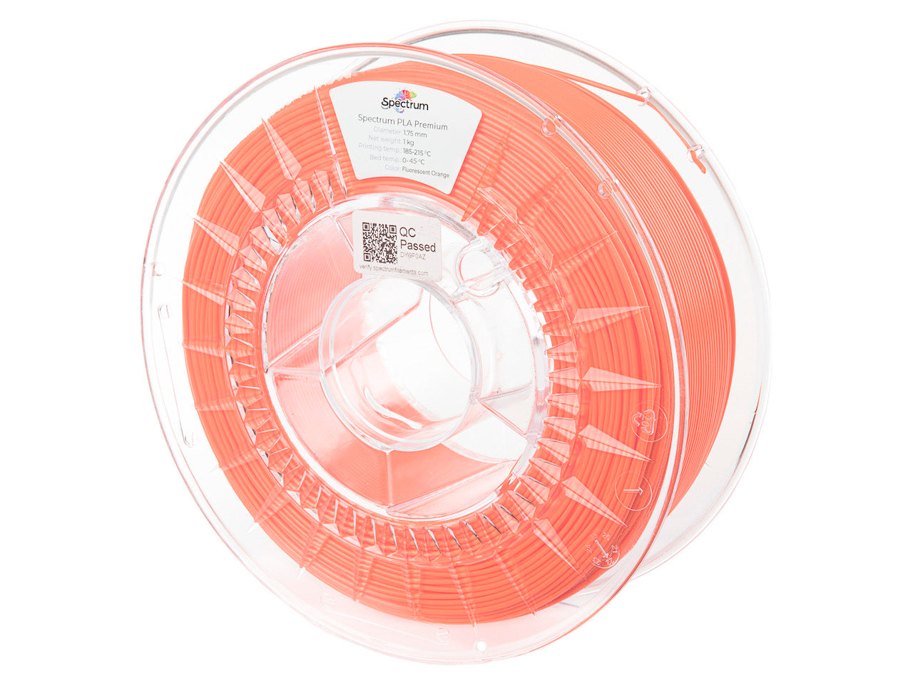 Spectrum Filaments - Premium Orange Fluorescent PLA 1.75mm - 1kg