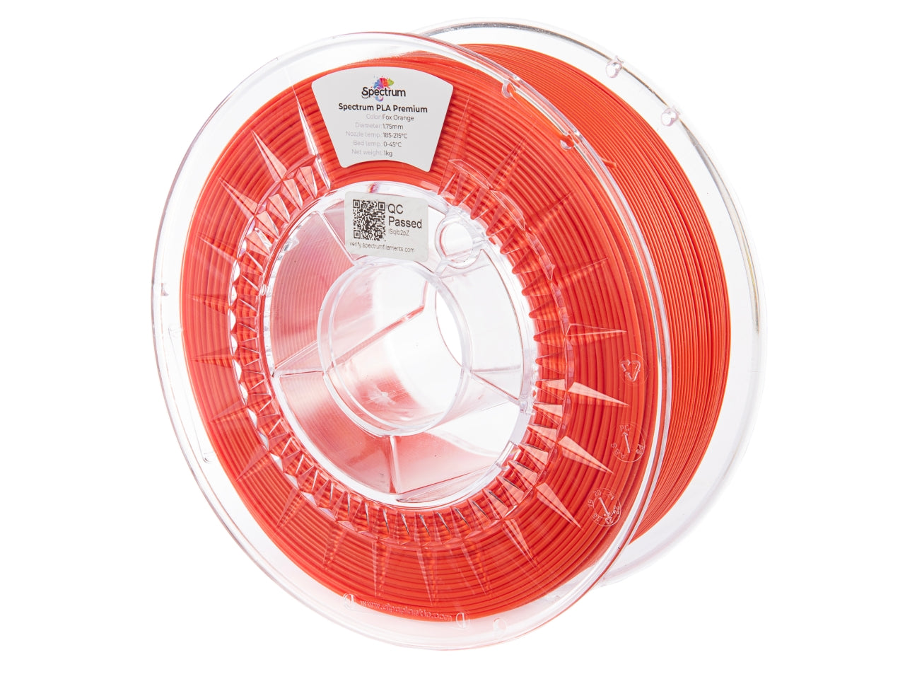 Spectrum Filaments - Premium Fox Orange PLA - 1kg
