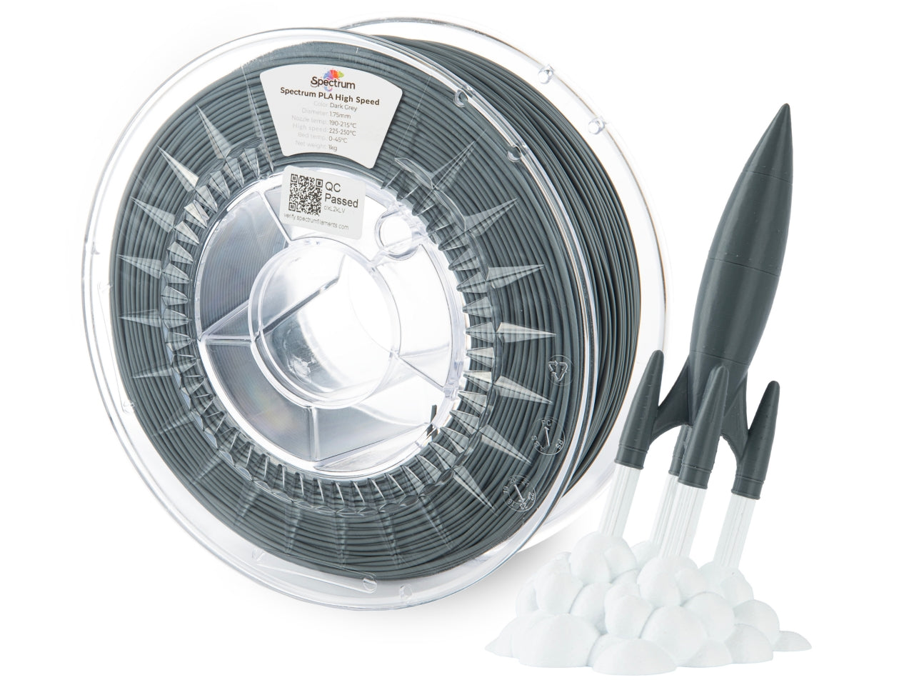 Spectrum Filaments - Premium Dark Grey High Speed PLA - 1kg