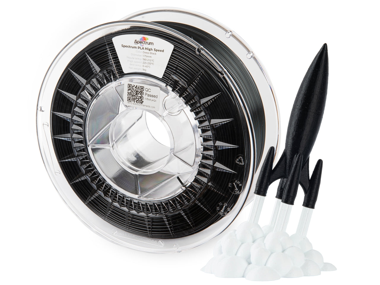 Spectrum Filaments - Premium Deep Black High Speed PLA 1.75mm - 1kg