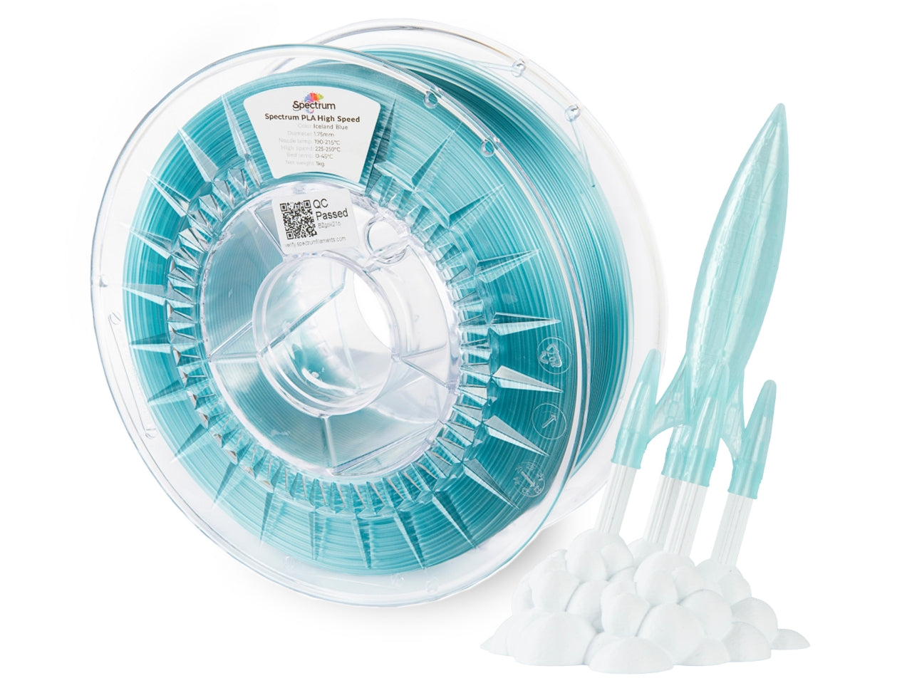 Spectrum Filaments - Premium Iceland Blue High Speed PLA 1.75mm - 1kg