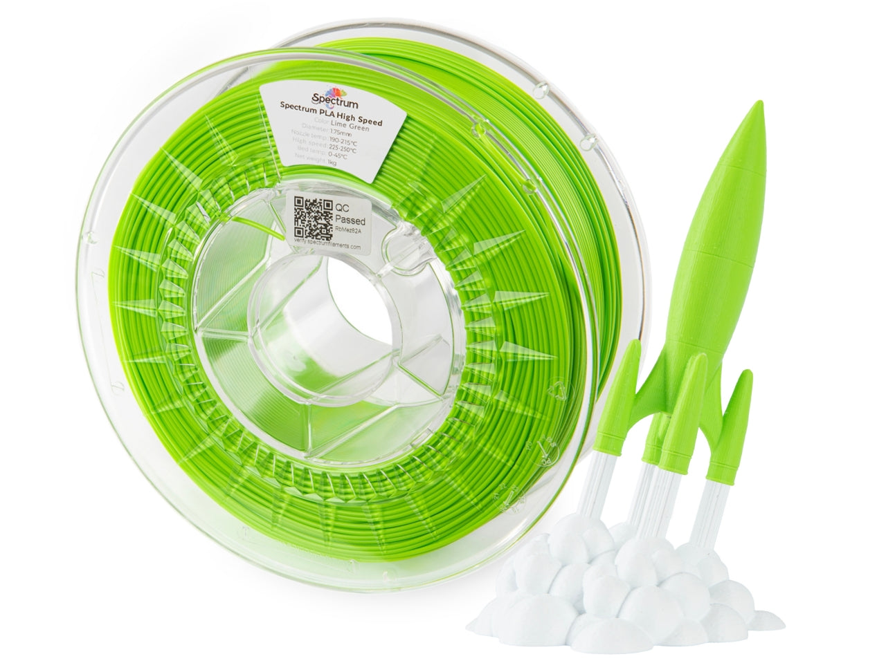 Spectrum Filaments - Premium Lime Green High Speed PLA - 1kg