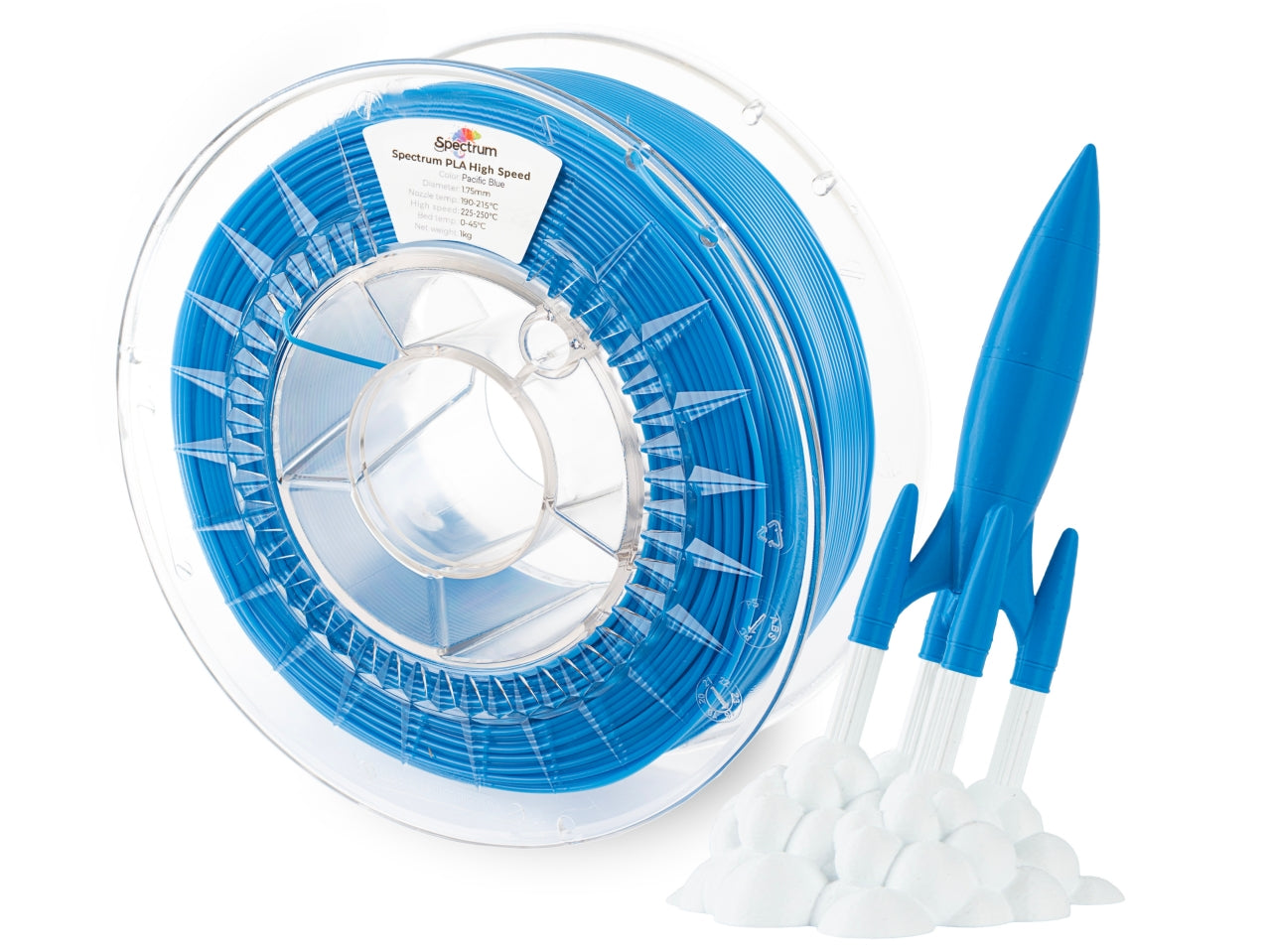 Spectrum Filaments - Premium Pacific Blue High Speed PLA - 1kg