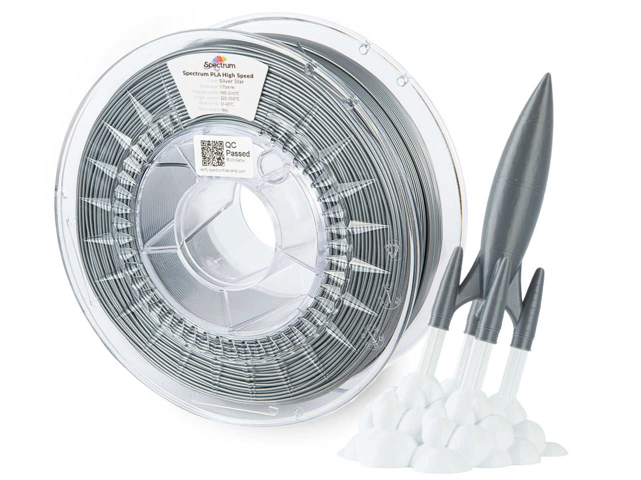 Spectrum Filaments - Premium Silver Star High Speed PLA - 1kg