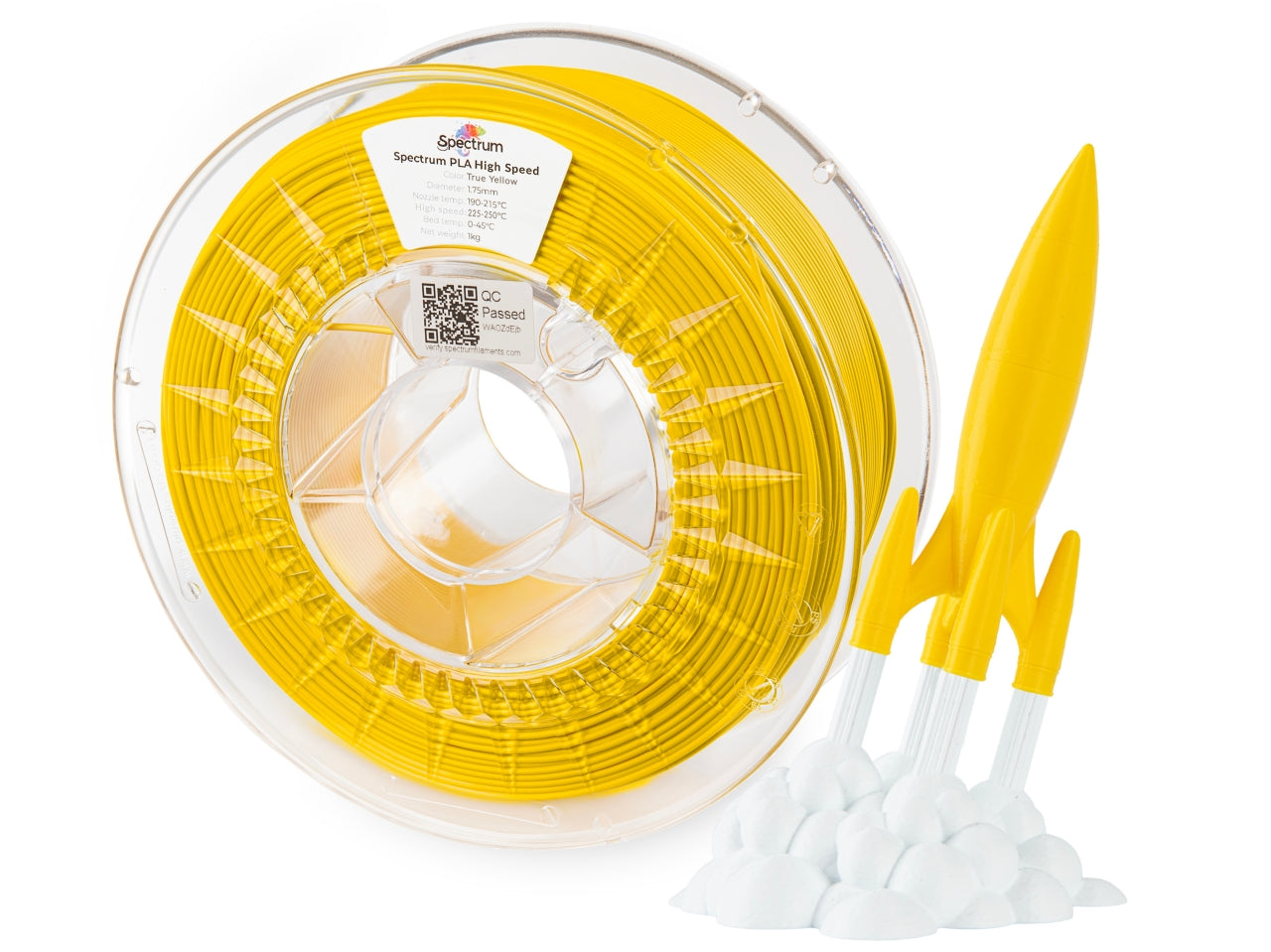 Spectrum Filaments - Premium True Yellow High Speed PLA - 1kg