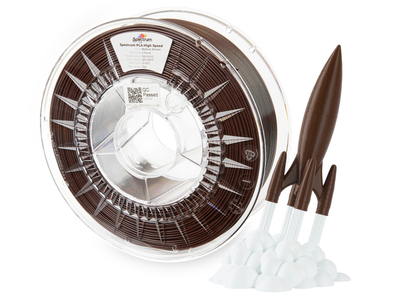 Spectrum Filaments - Premium Walnut Brown High Speed PLA - 1kg