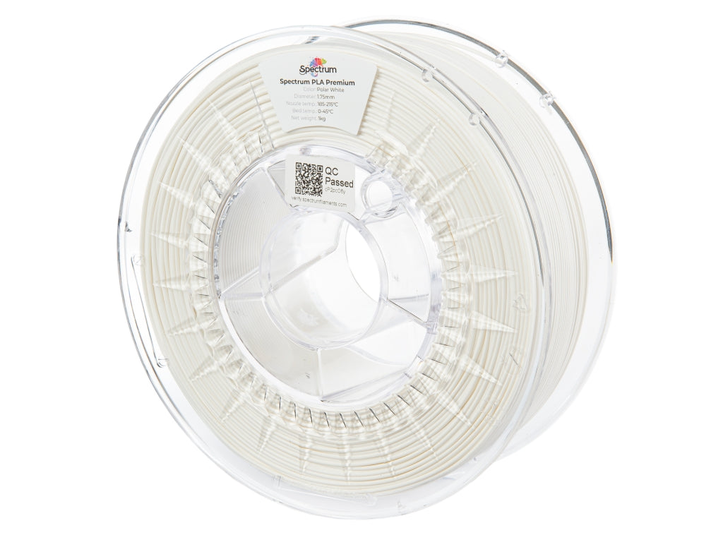 Spectrum Filaments - Premium Polar White PLA - 1kg