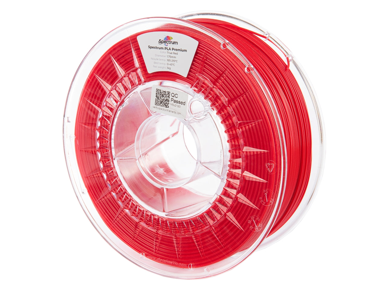 Spectrum Filaments - Premium True Red PLA 1.75mm - 1kg
