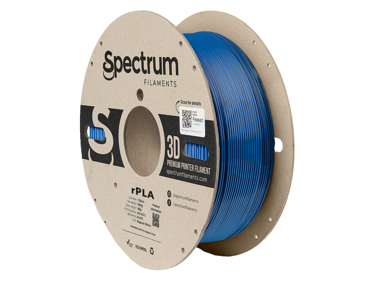Spectrum Filaments - Signal Blue Recycled PLA - 1kg