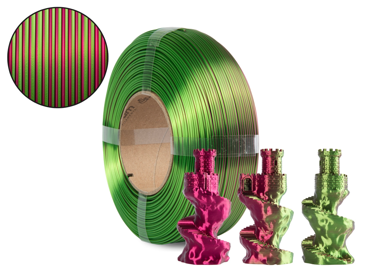 Spectrum Filaments - Refill Magenta Blossom Silk PLA 1.75mm - 1kg