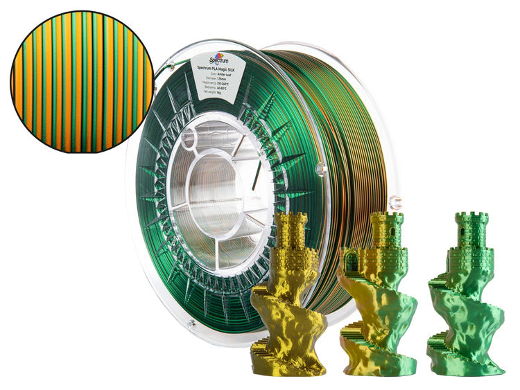 Spectrum Filaments - Amber Leaf Silk PLA - 1kg