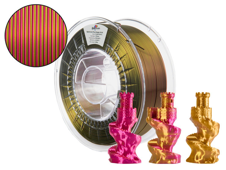 Spectrum Filaments - Golden Berry Silk Glossy Gradient PLA 1.75mm - 1kg