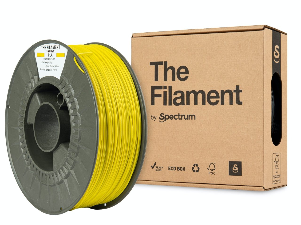 Spectrum Filaments - Sorbet Yellow PLA - 1kg