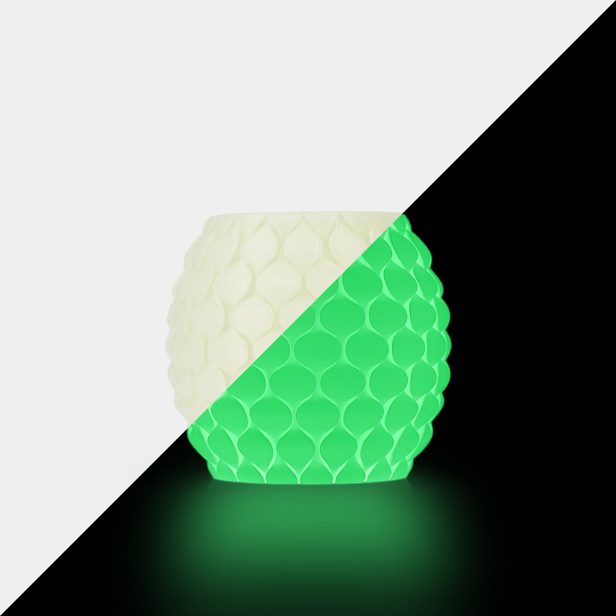 Sunlu - MOQ: 3kg White Filament Glow Green PETG 1.75mm - 1kg