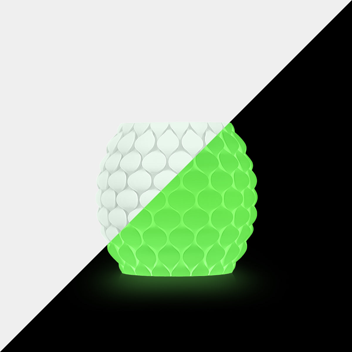 Sunlu - MOQ: 3kg White Filament Glow Green PLA 1.75mm - 1kg